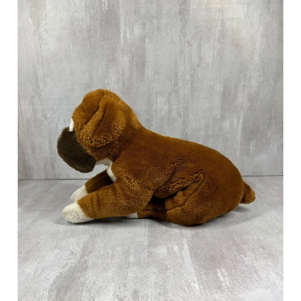 Animal Alley Boxer Dog Plush Toys R Us Brown White Stuffed Animal 9 Inch